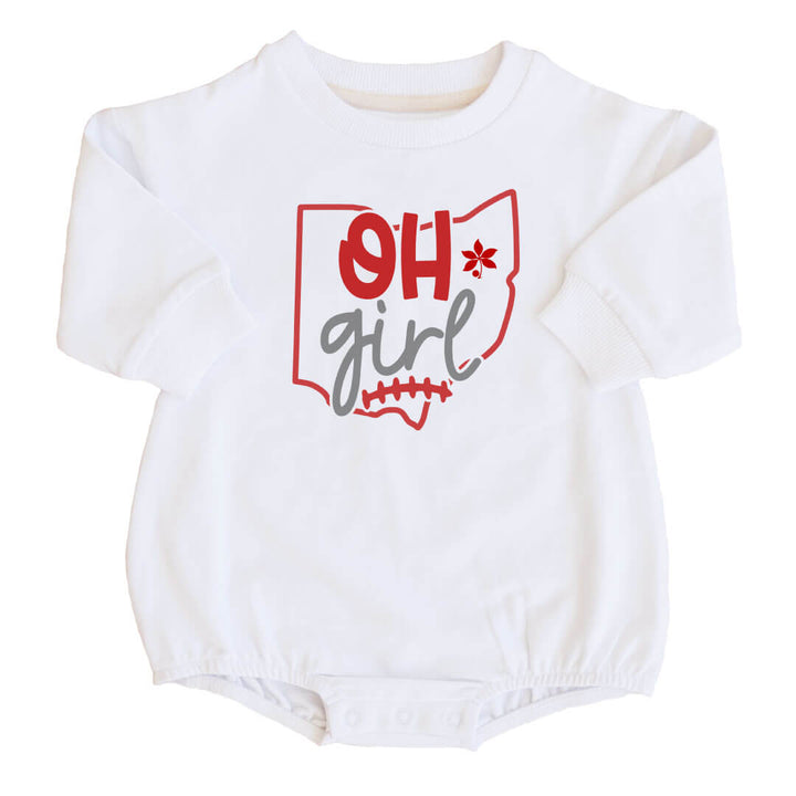 The Ohio State University | OSU Graphic Sweatshirt Bubble Romper