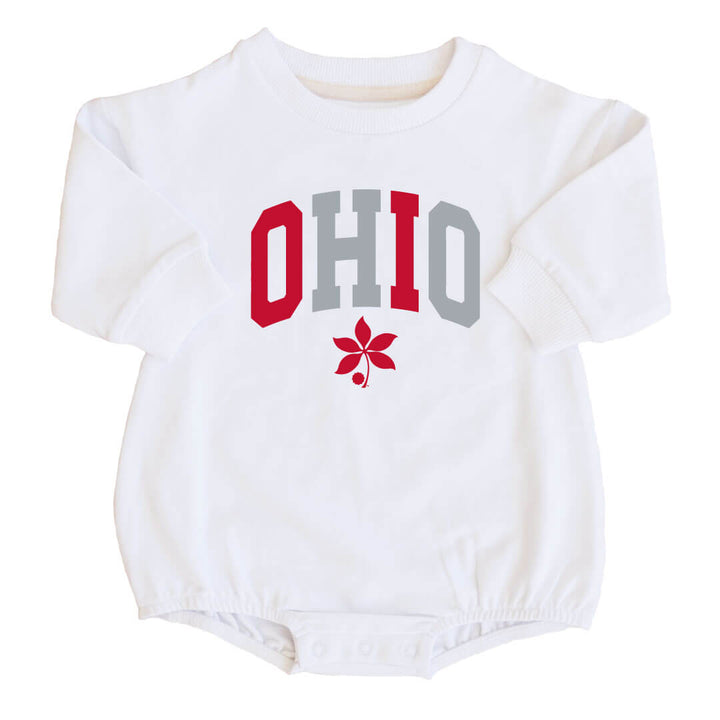 The Ohio State University | OSU Graphic Sweatshirt Bubble Romper