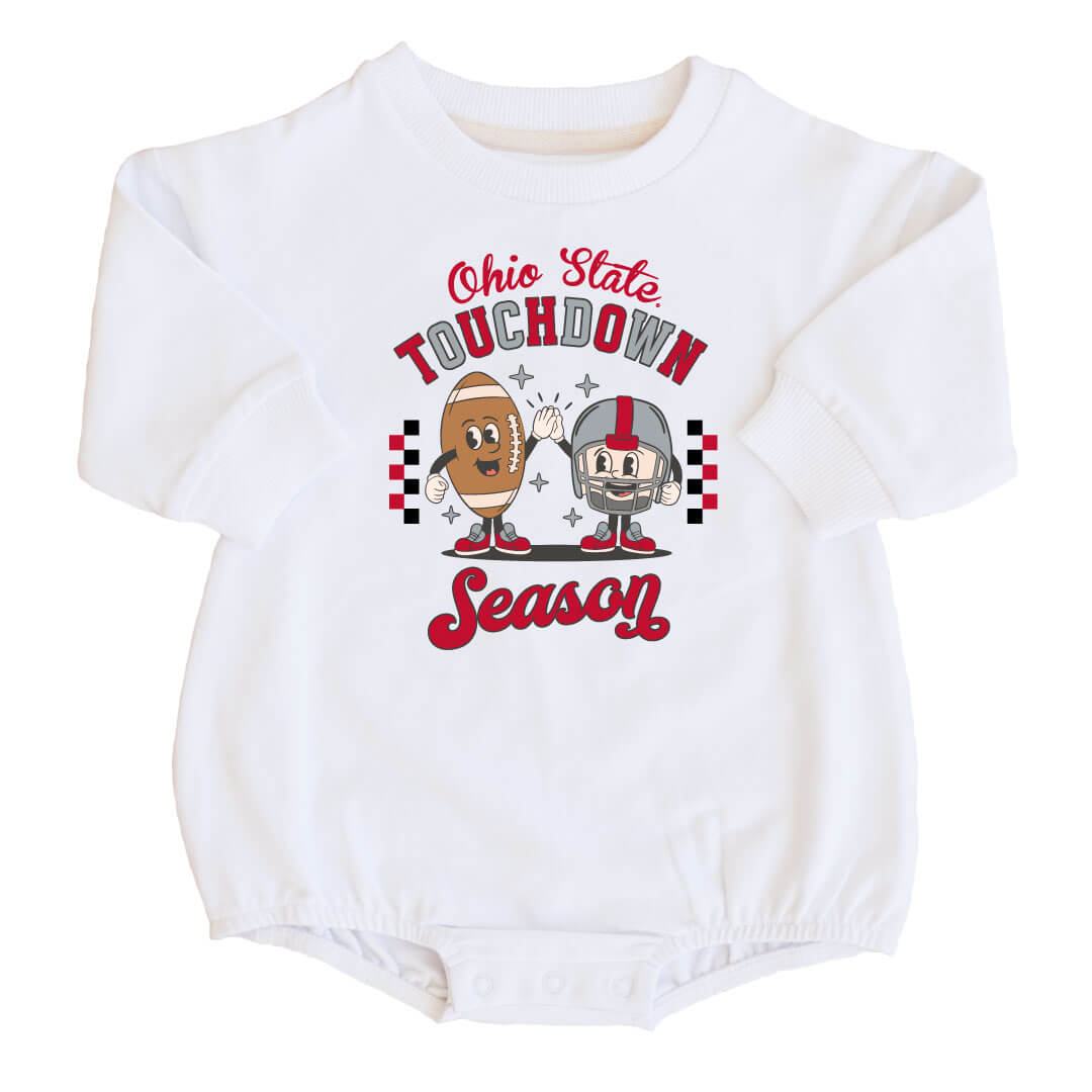 The Ohio State University | OSU Graphic Sweatshirt Bubble Romper
