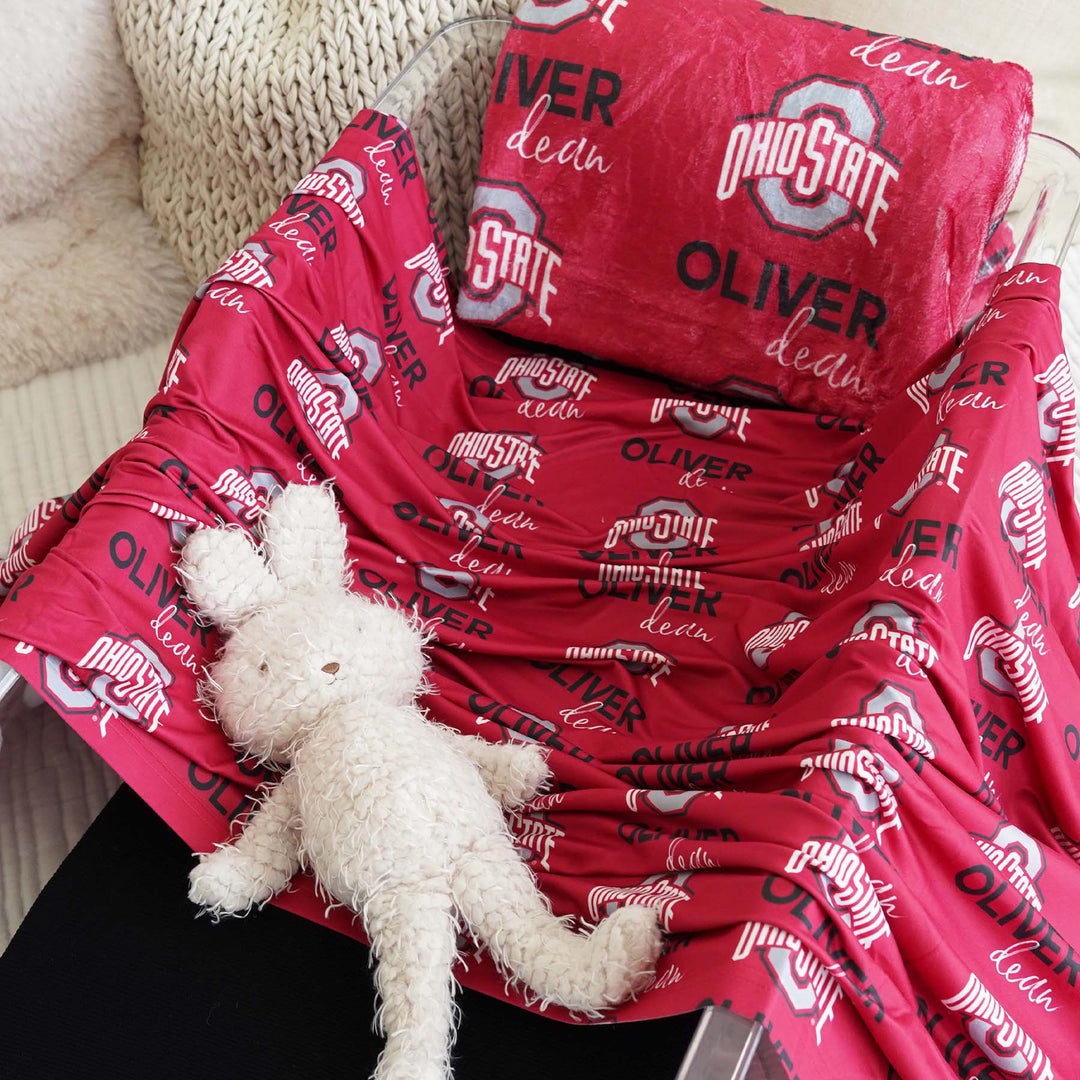 osu personalized swaddle blanket 