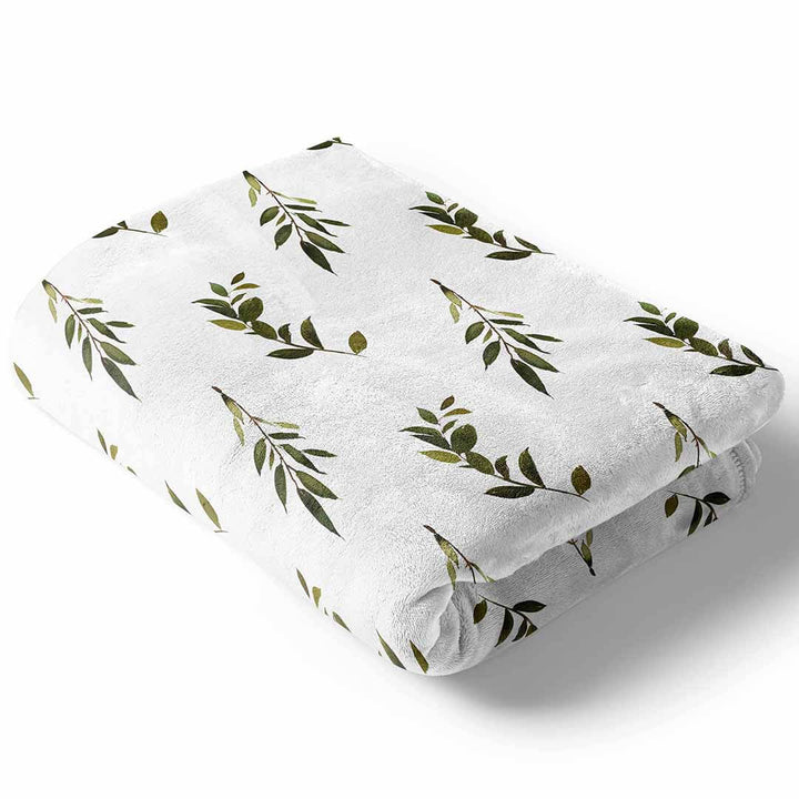 olive leaf minky blanket 