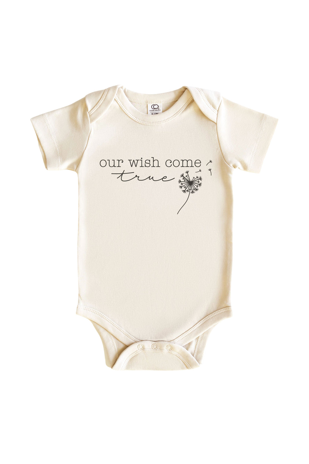 our wish come true natural cotton infant bodysuit, a heartfelt ivf milestone gift