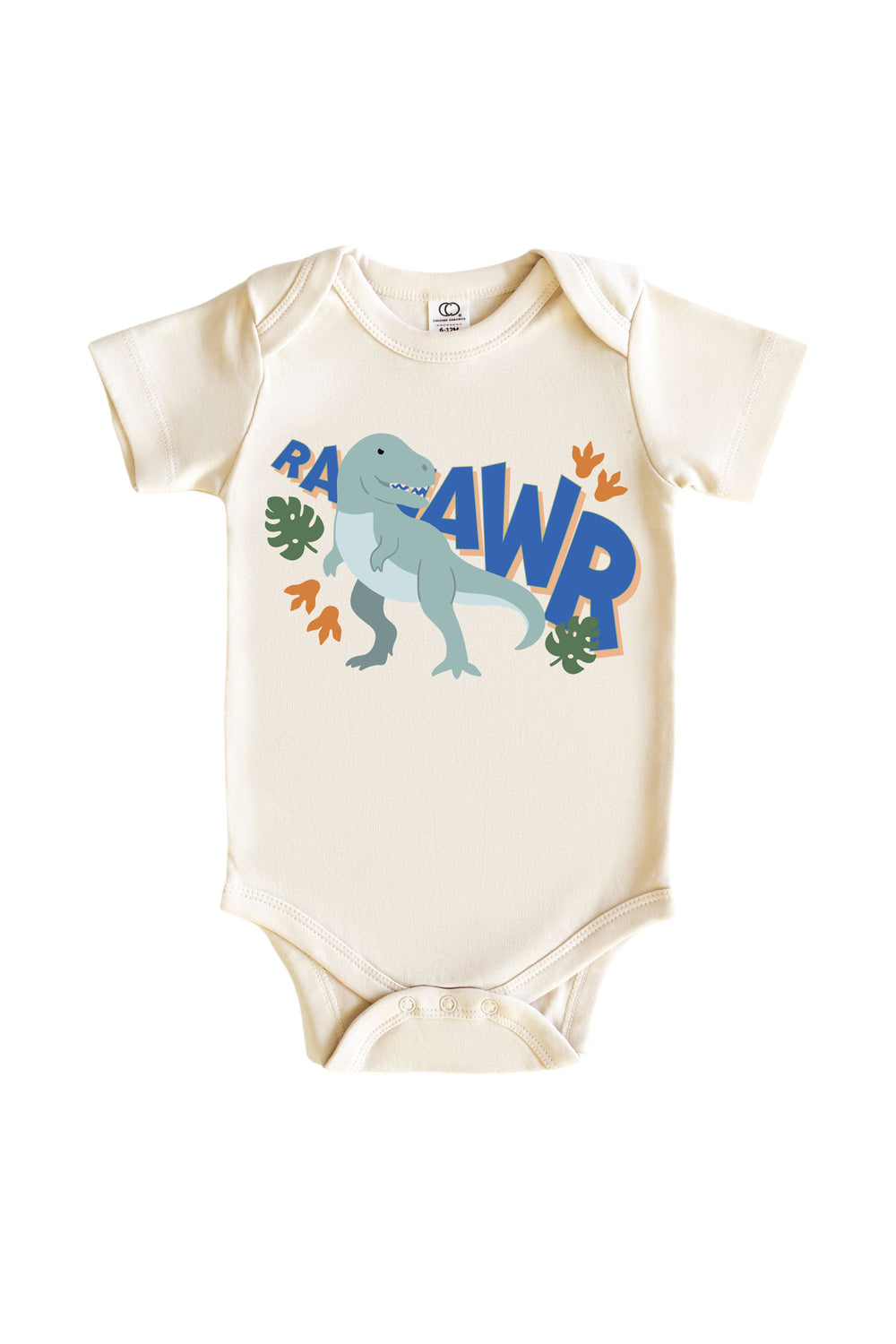 raaaaaawr graphic bodysuit for boys 
