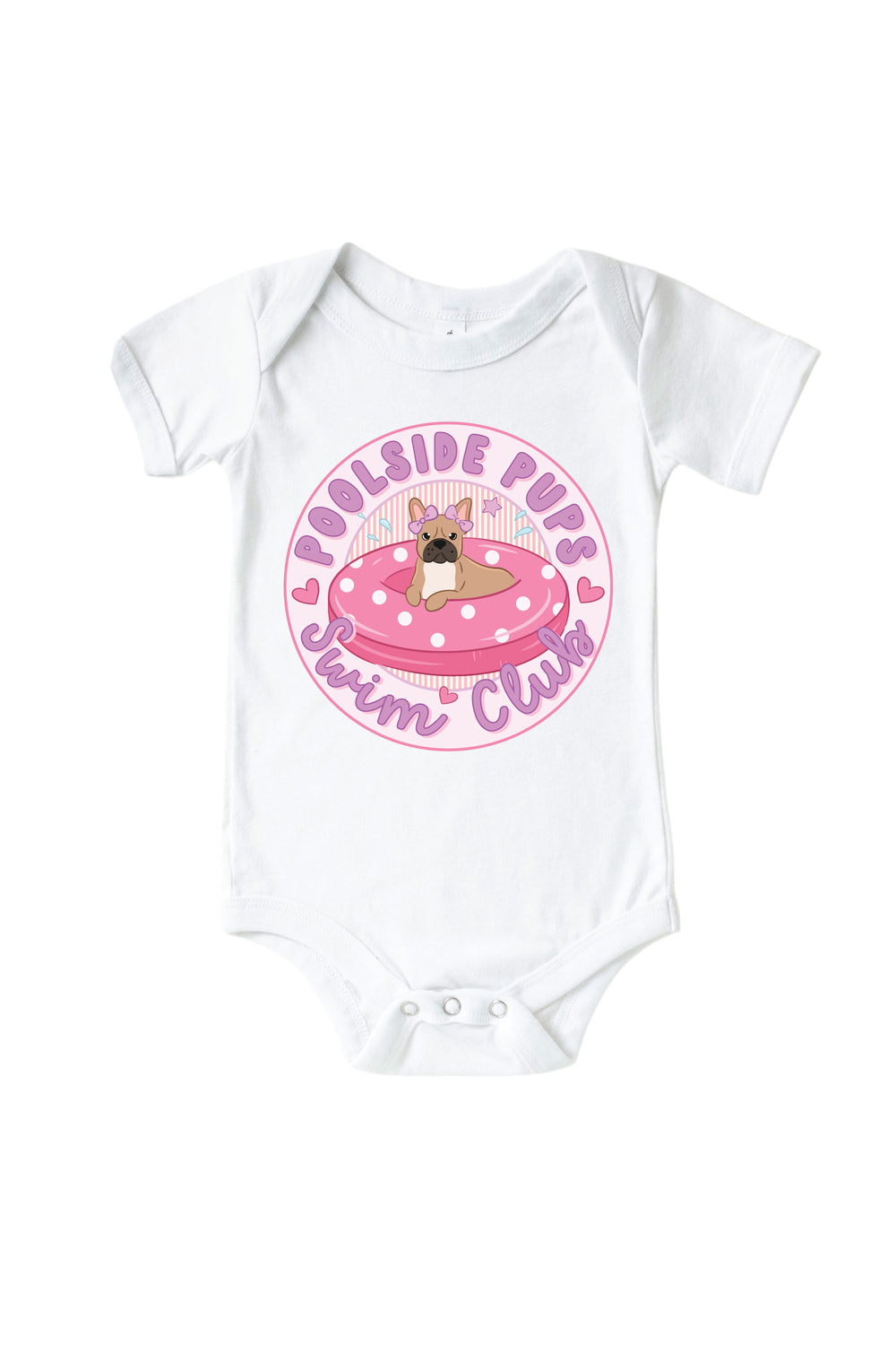 dog print graphic bodysuit and tee set for babies