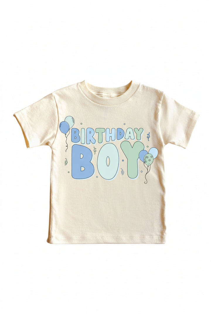 blue birthday boy graphic tee