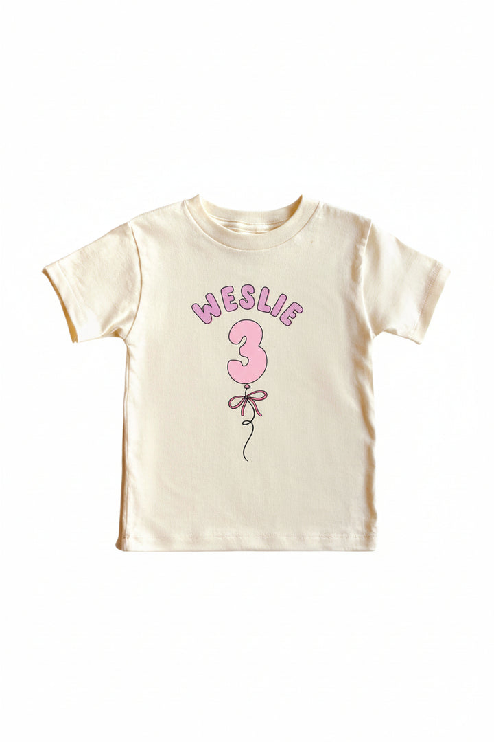 3rd birthday personalized graphic tee for girls 