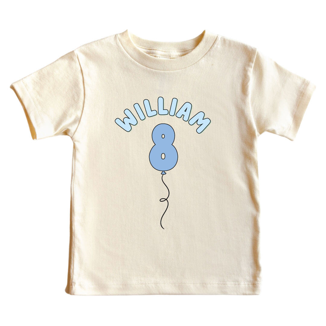 8th birthday personalized tee for boys 