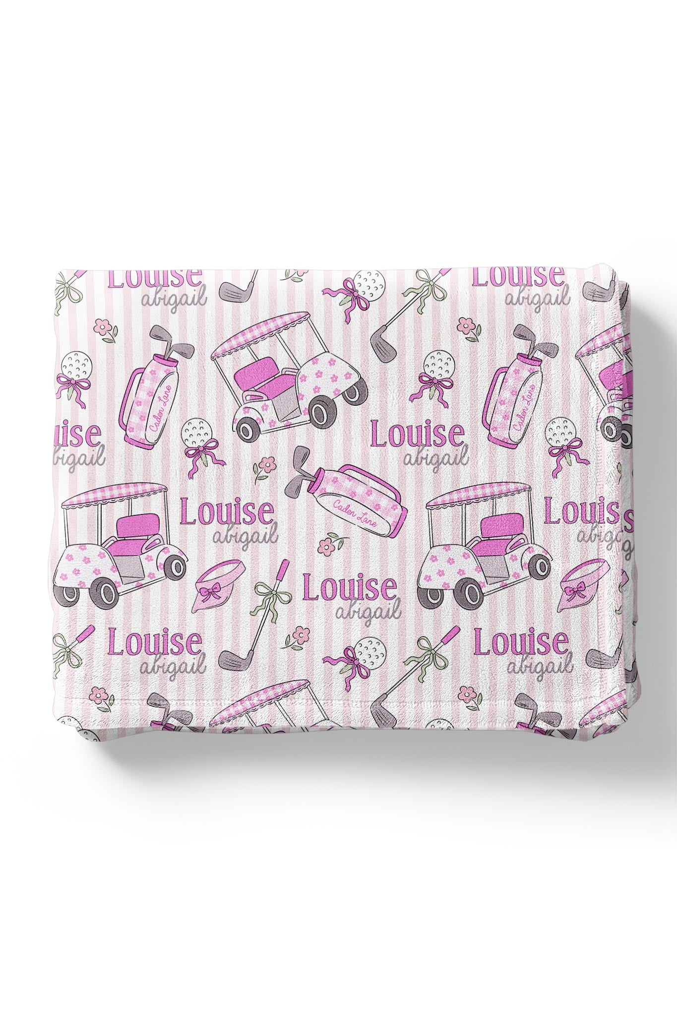 Personalized Kids Blanket | Caddie Crew Pink
