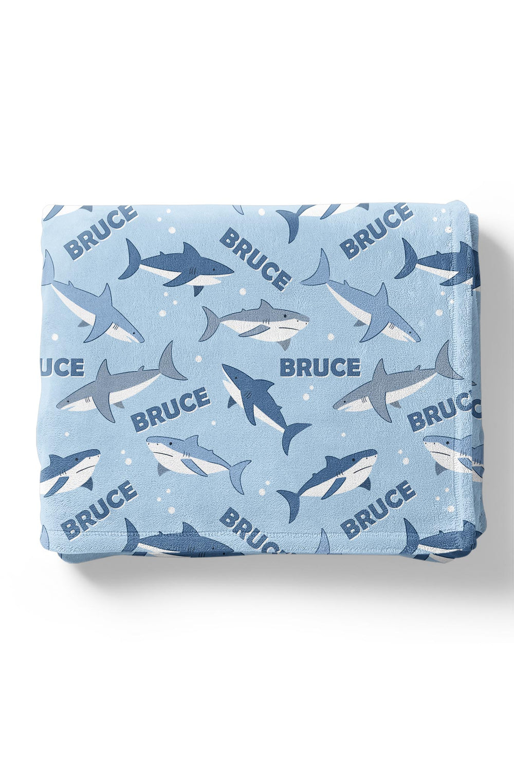 fin friends shark print kids blanket