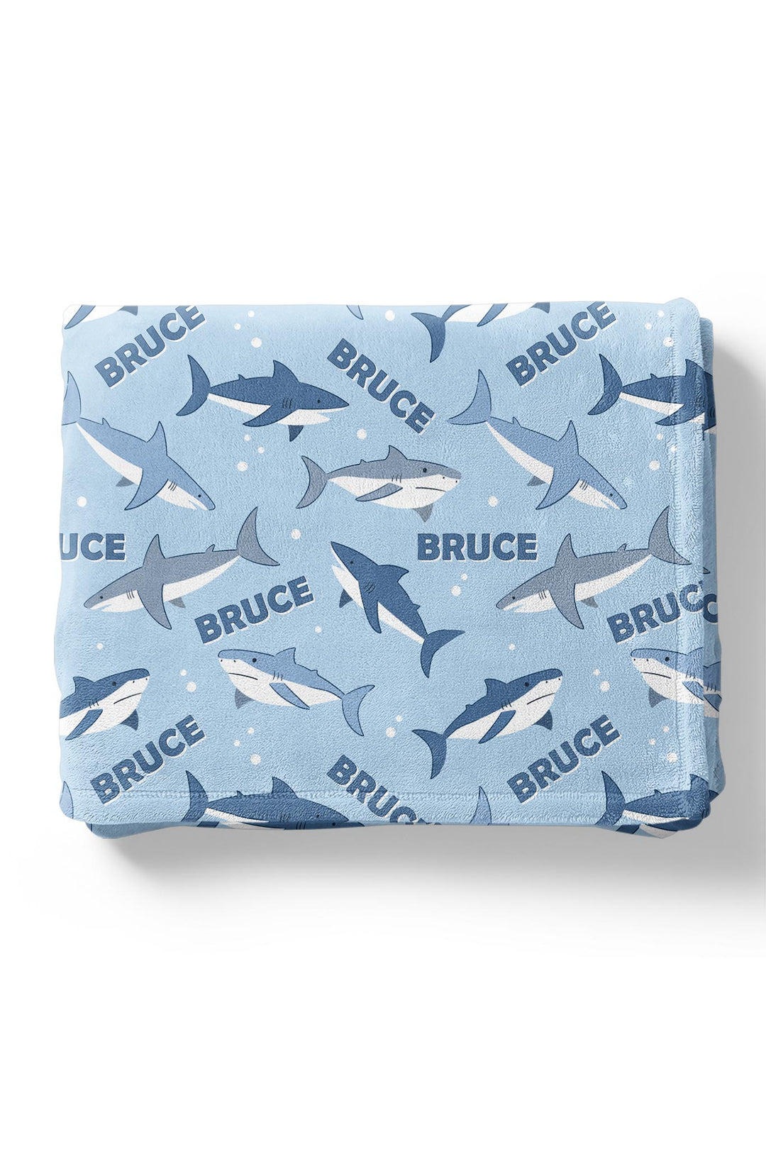 fin friends shark print kids blanket
