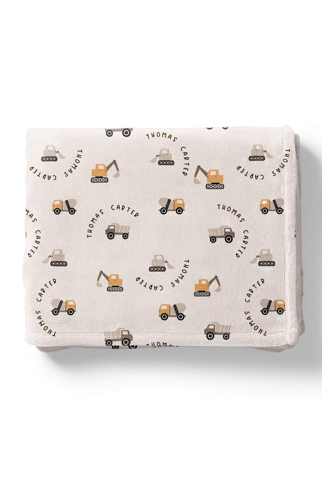 little builder personalized kids blanket 