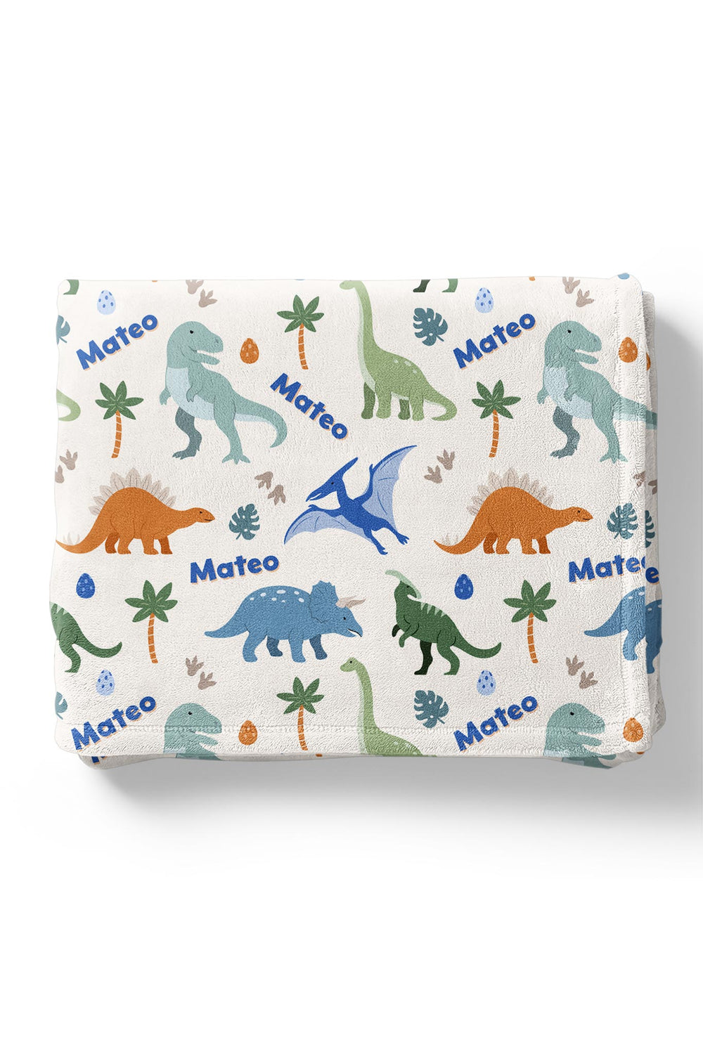 boy dinosaur personalized blanket