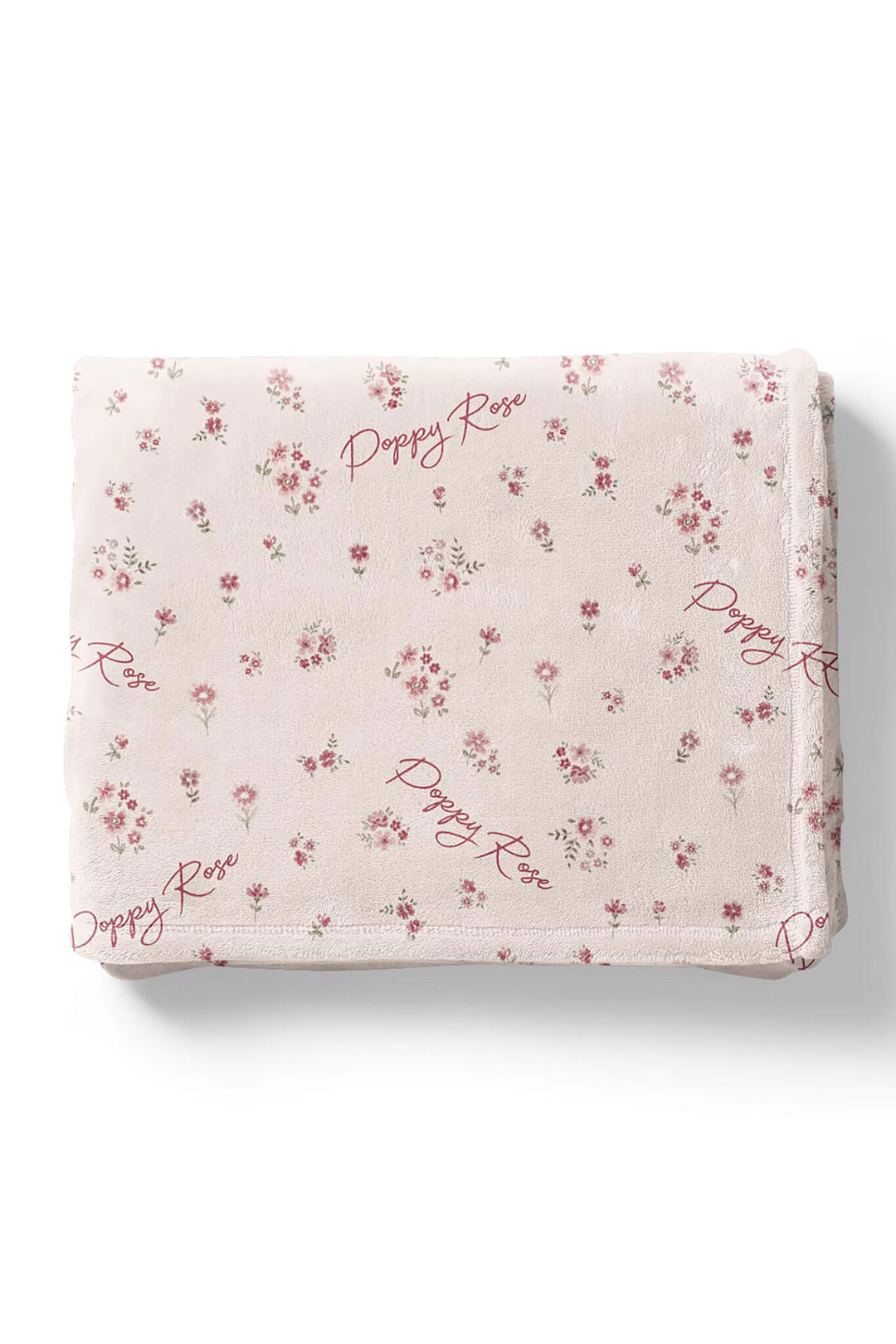 vintage flower personalized kids blanket 