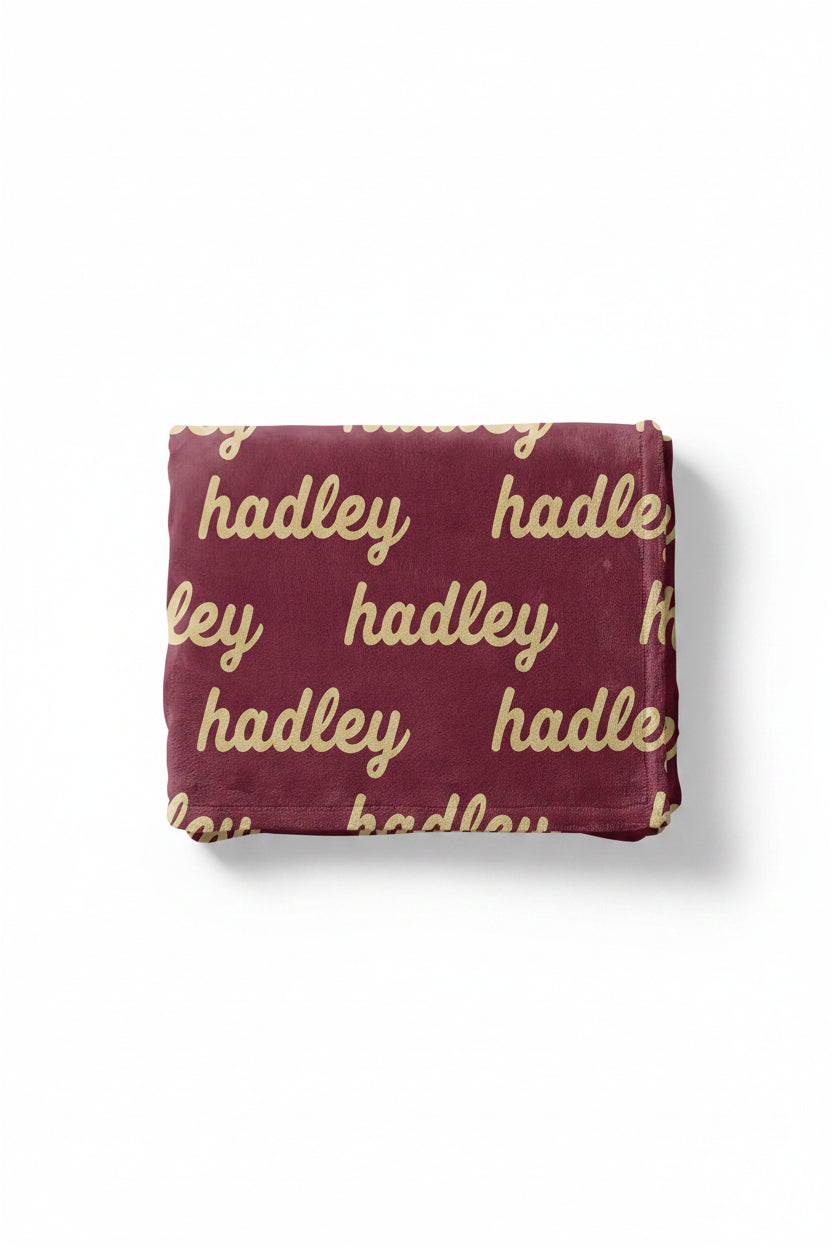 garnet blanket maroon and gold