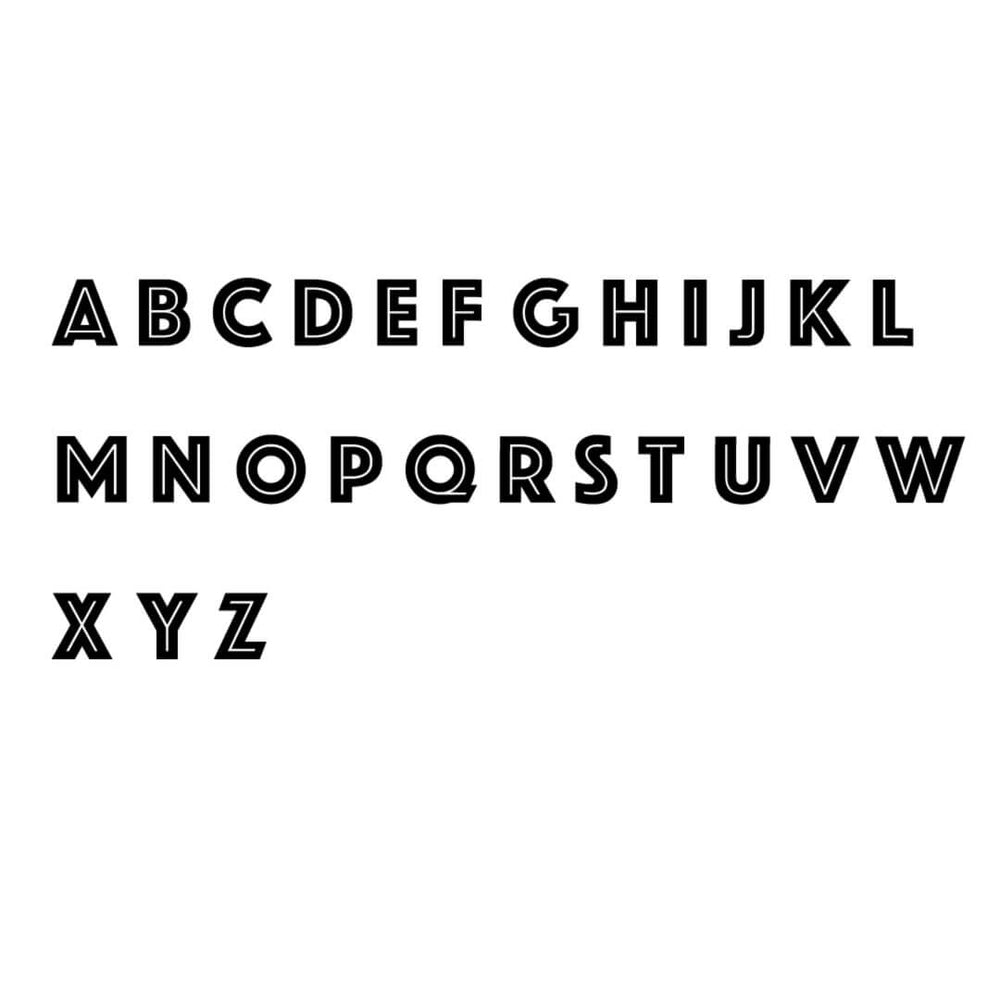 phosphate font 