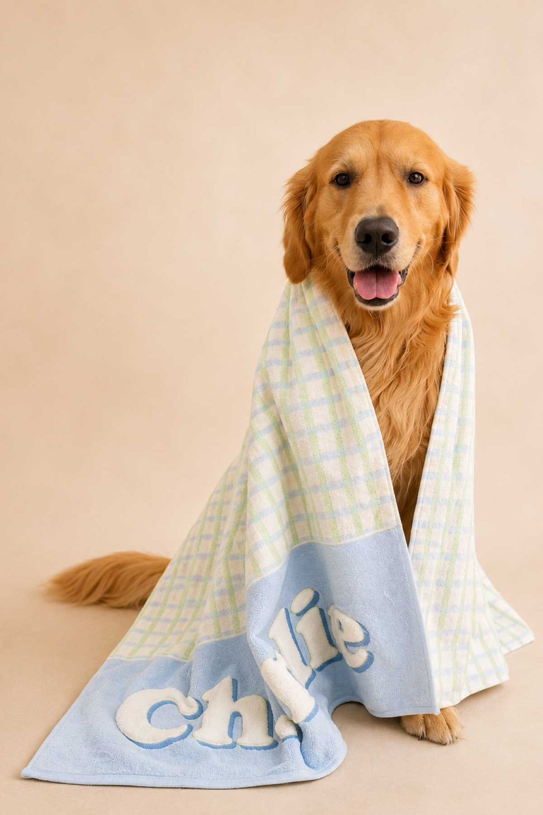 Personalized Pet Towel | Picnic Plaid