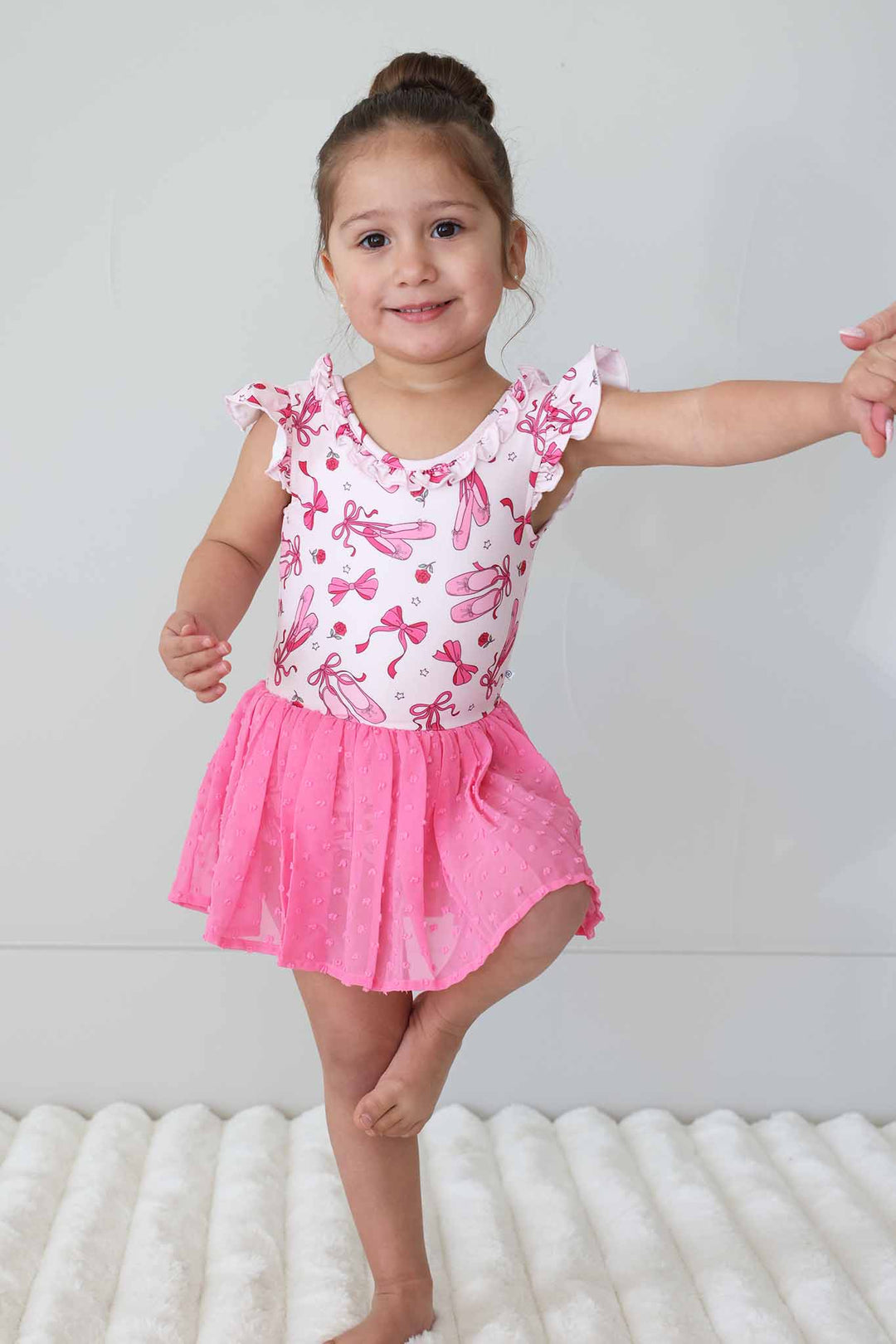 pink pirouette leotard for girls 