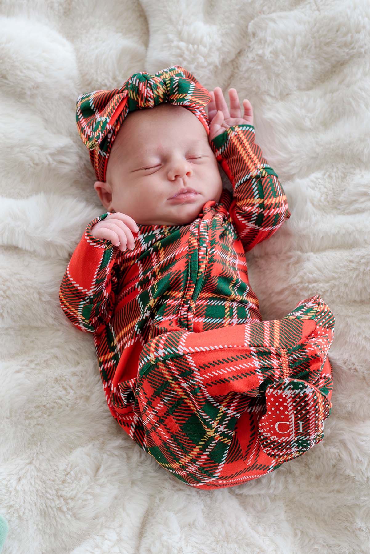 Christmas Zipper Footie | Plaid Tidings