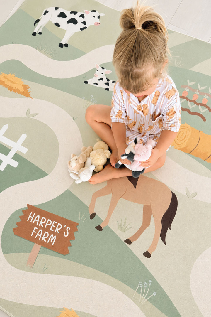 Kids' Playroom Rug | Farm