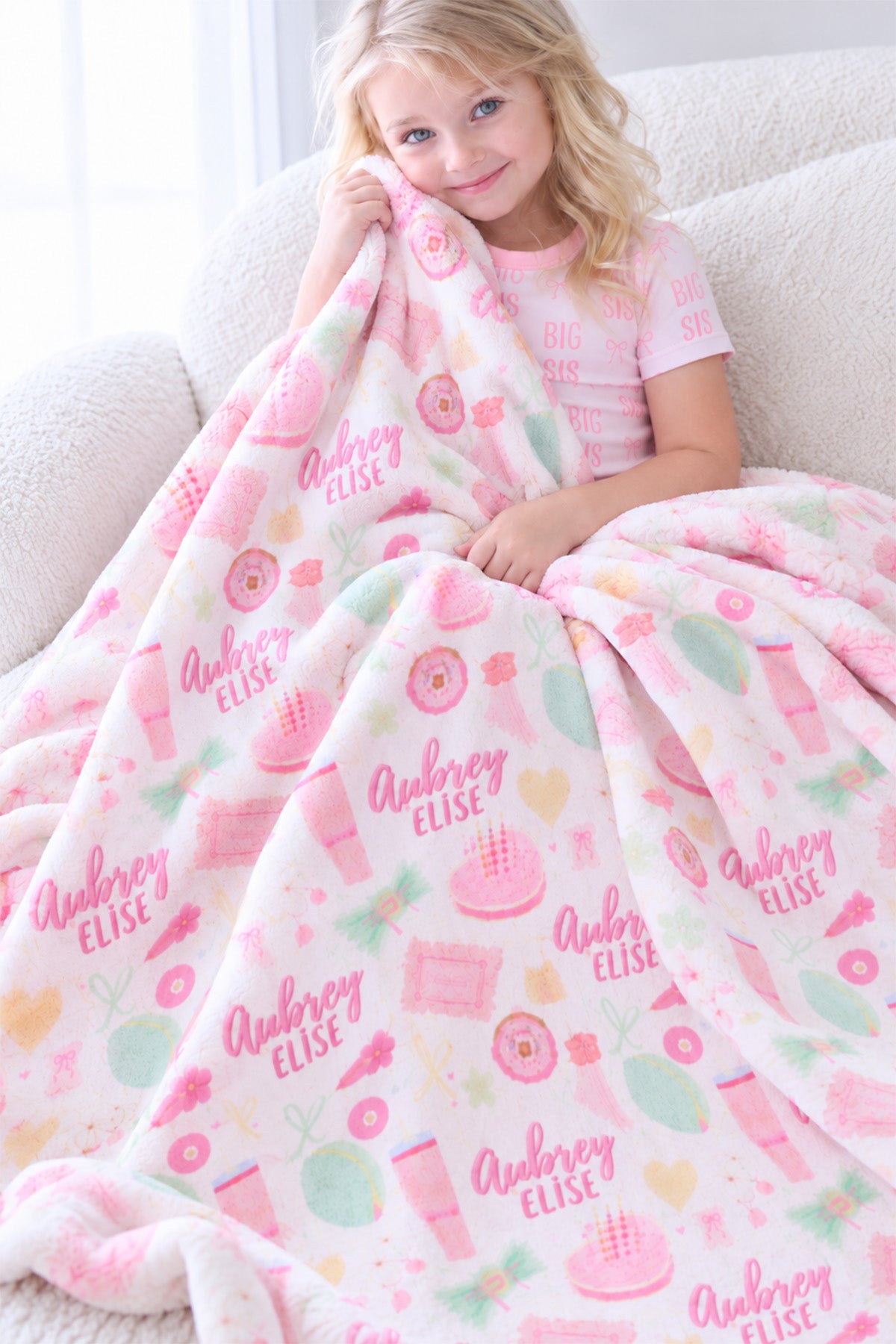 Personalized Kids' Blanket |  Pretty In Pink