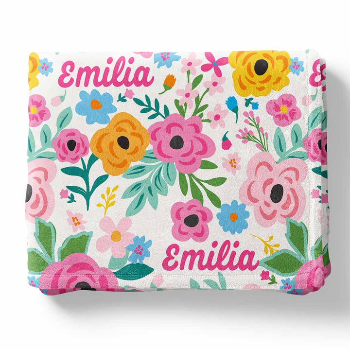 poppy personalized kids blanket 