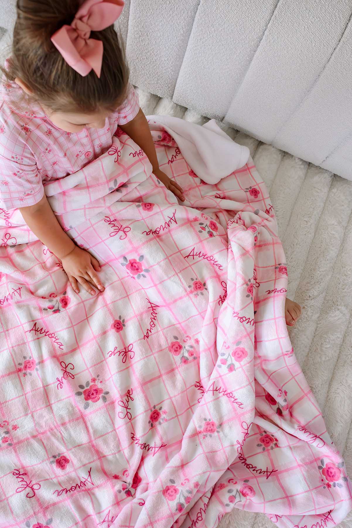 Personalized Kids Blanket | Primrose Plaid