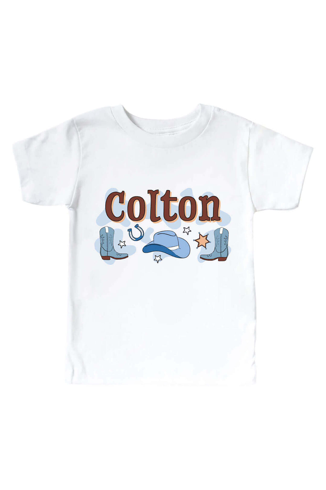 blue personalized rode dreams graphic tee for kids 