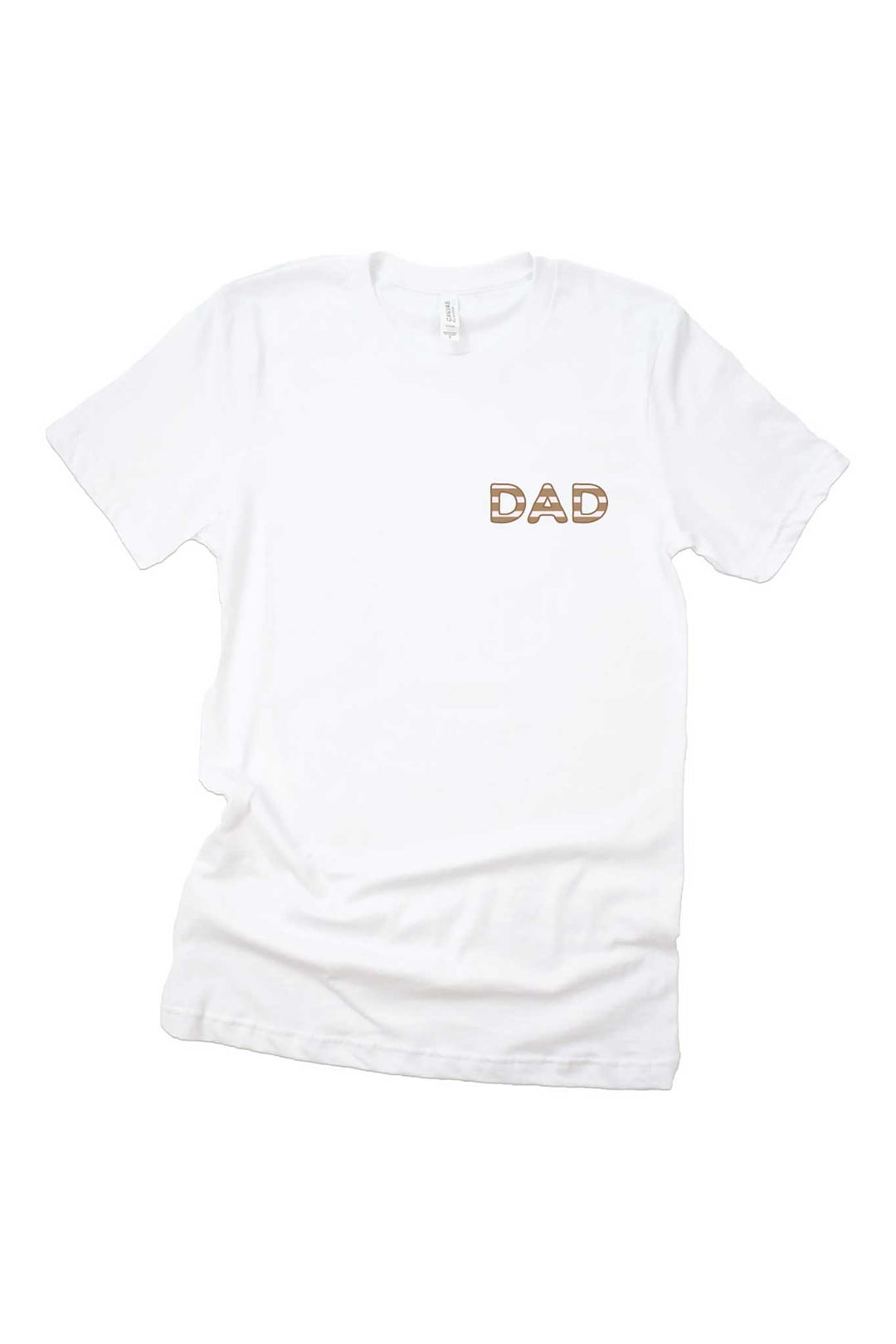 neutral striped dad cotton t-shirt 