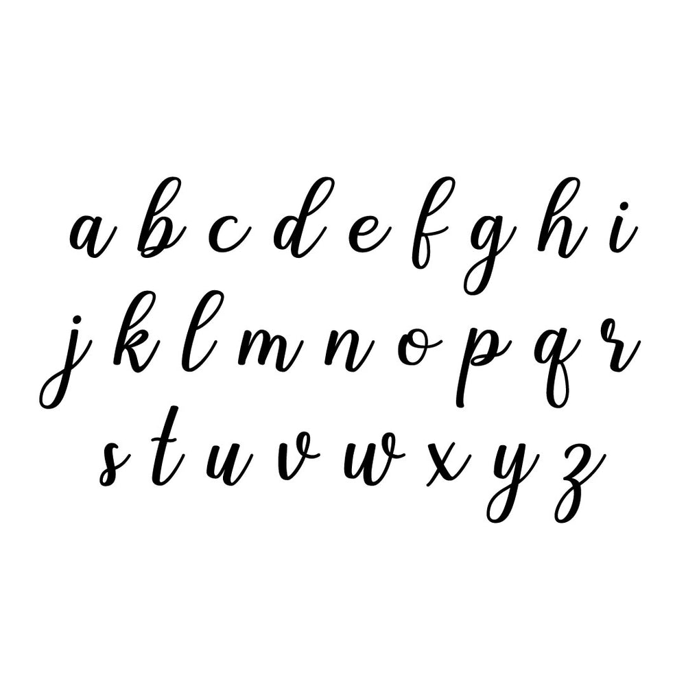 shalinta lowercase font