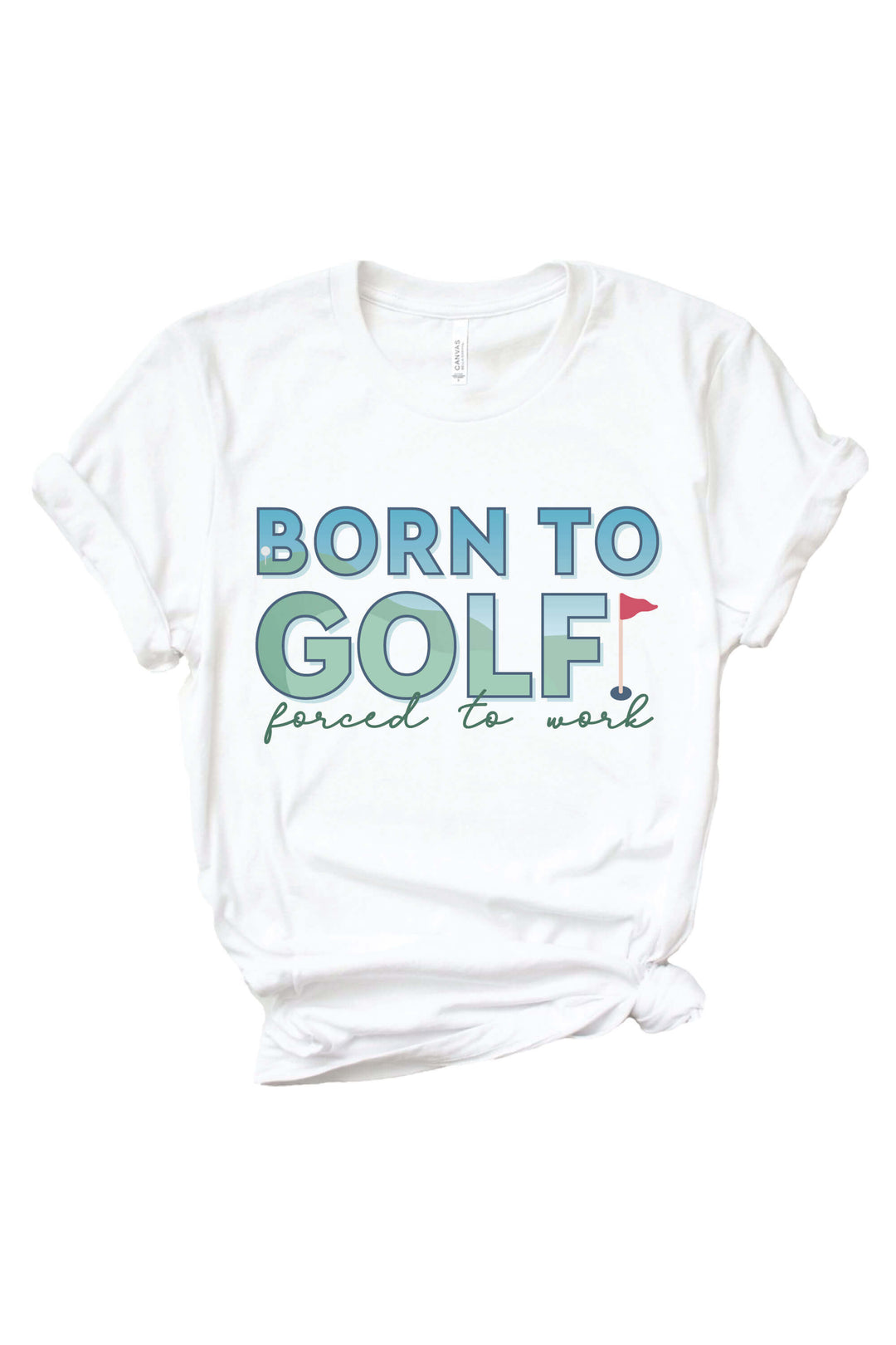 born to golf tee for adults
