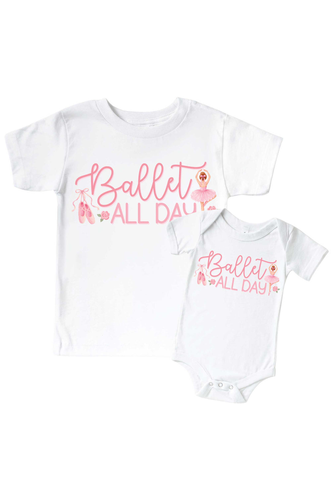 ballet all day graphic tee and bodysuit 