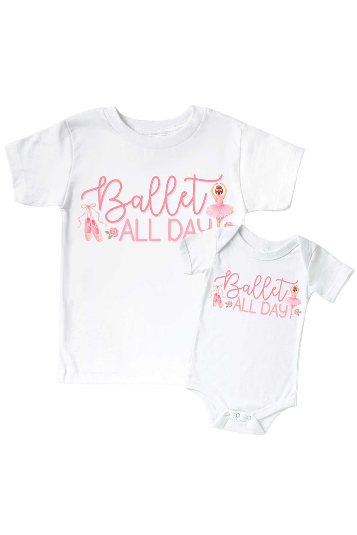 ballet all day graphic tee and bodysuit 