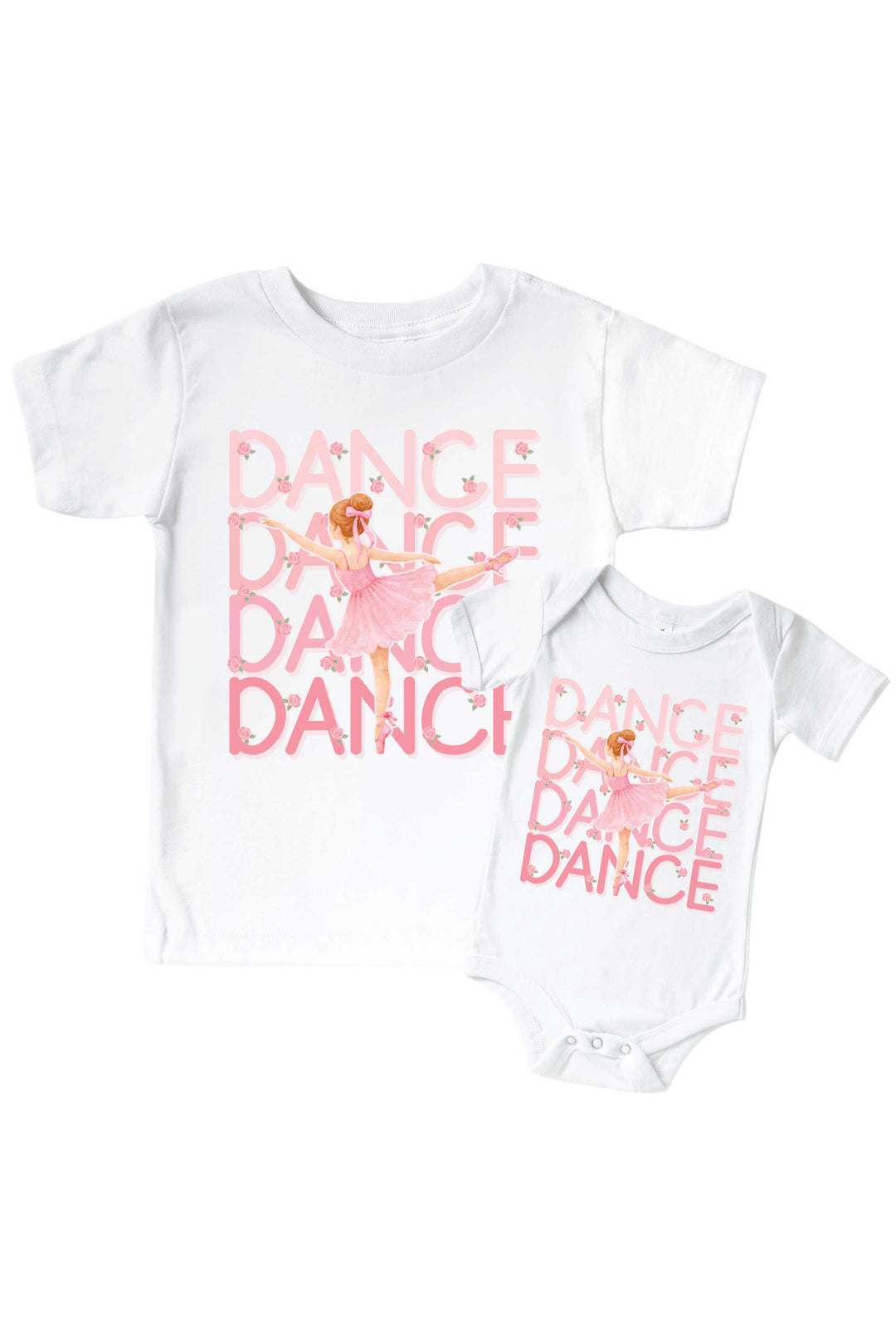 dance graphic tee and bodysuit 