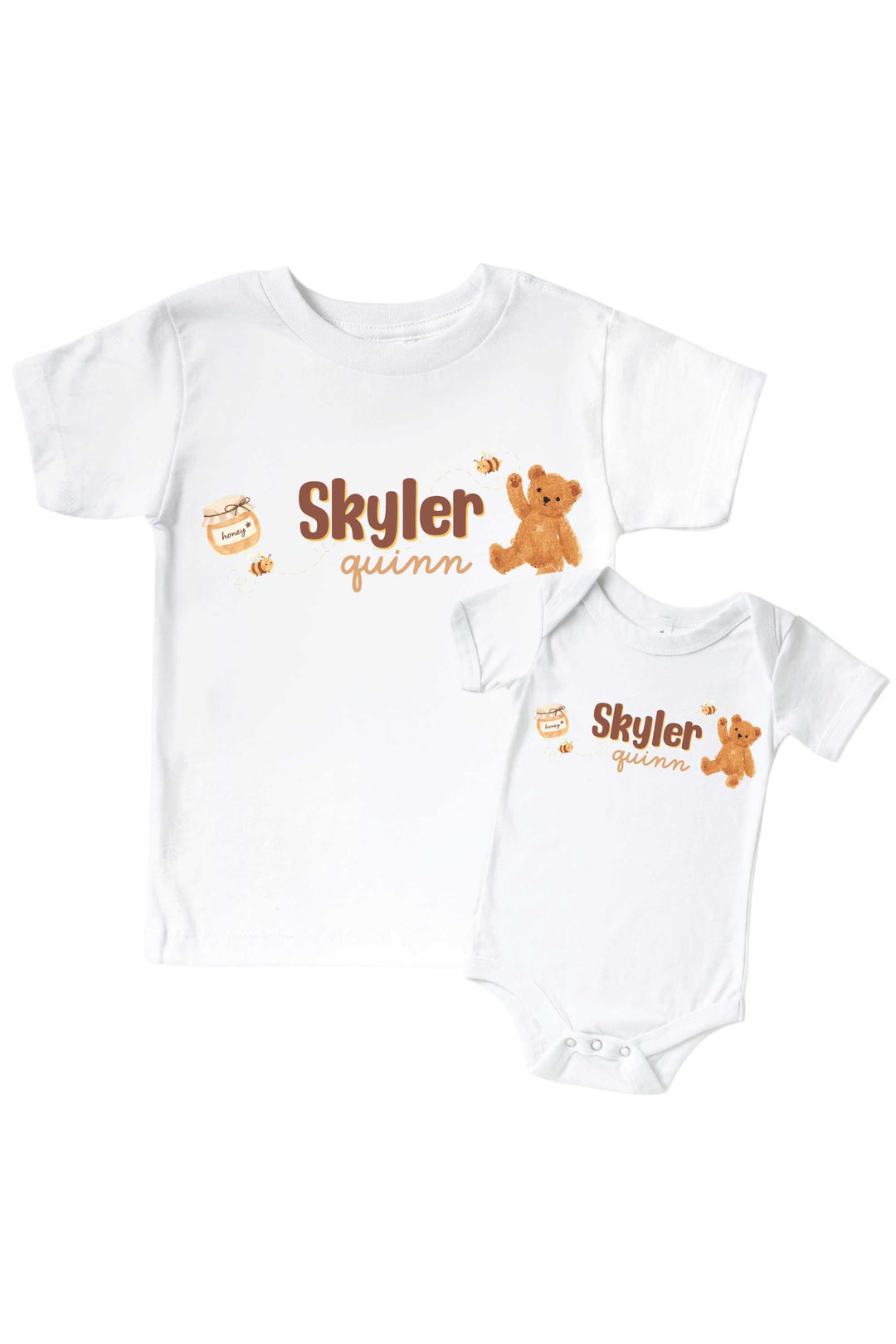 honey bear graphic tee and bodysuit 