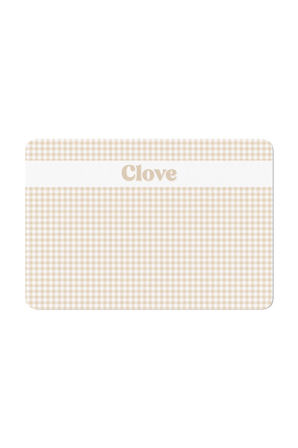 Personalized Pet Placemat |  Snickerdoodle Gingham