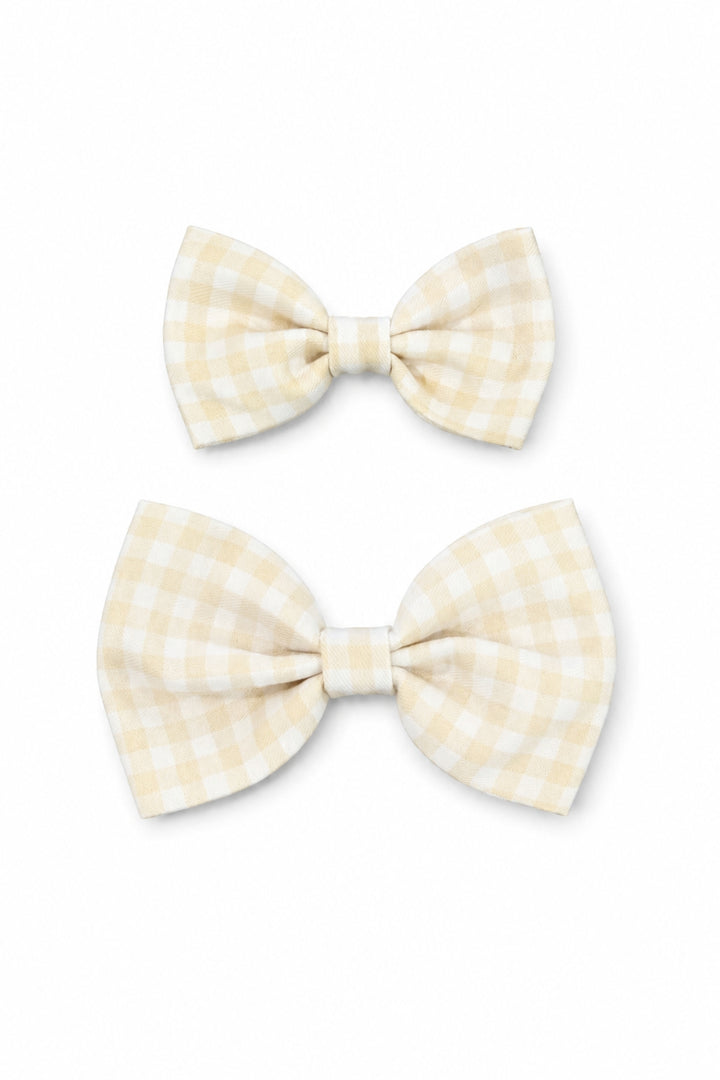 Pet Bow Tie | Snickerdoodle Gingham