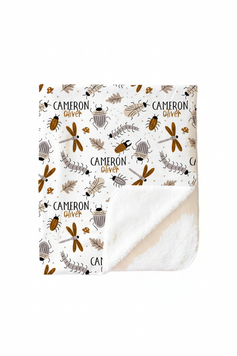 Snuggle Bug Personalized Kids Blanket