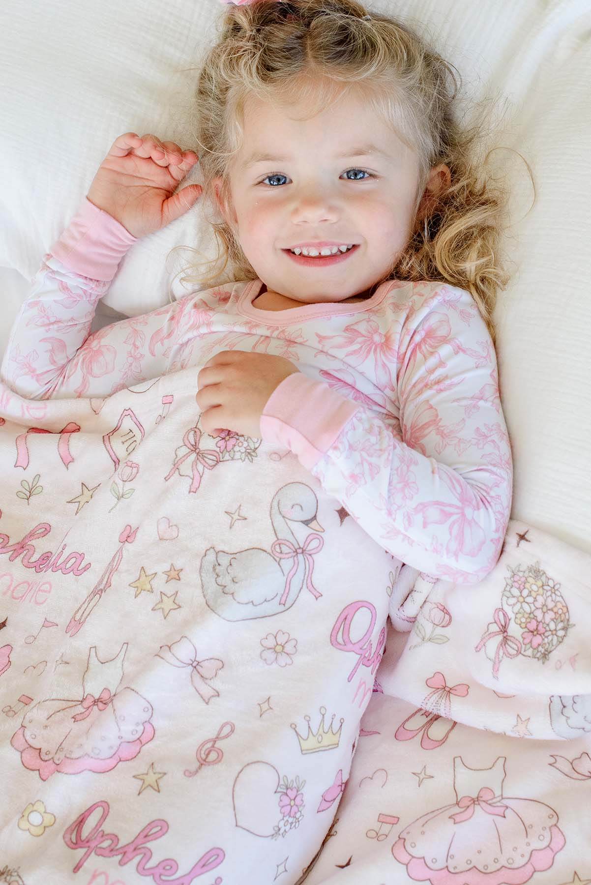 Personalized Kids' Blanket |  Swan Ballet