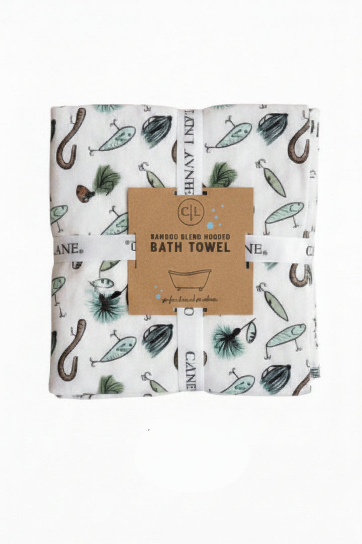 tackle box baby hooded towel