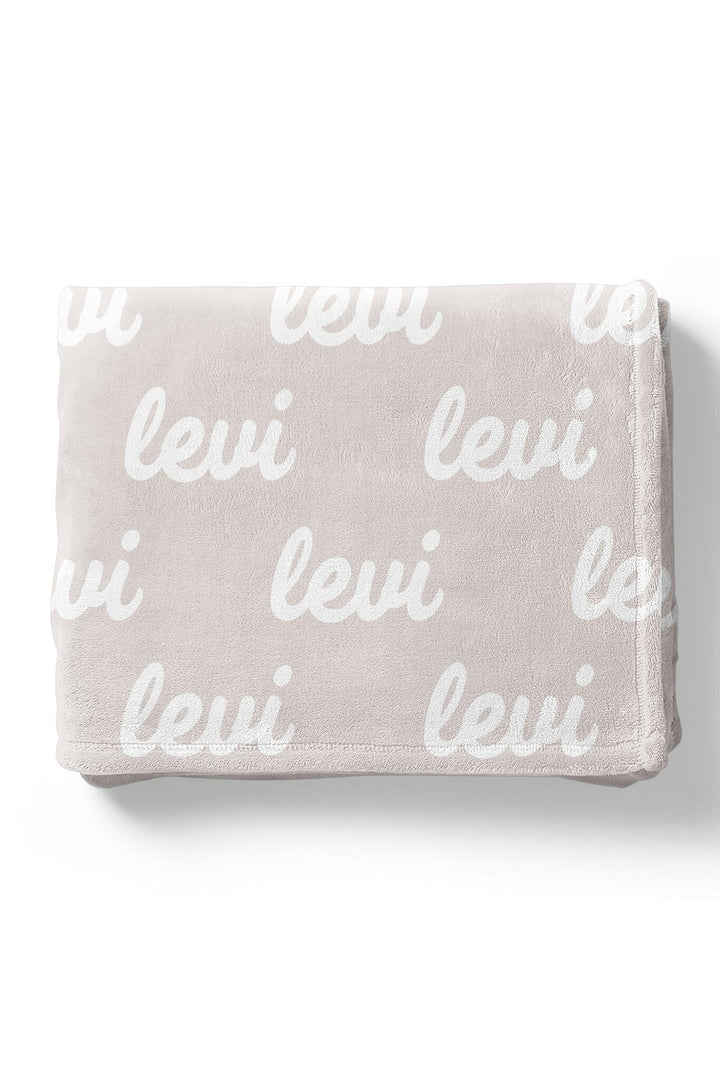 Pastel Neutrals Personalized Color Blanket