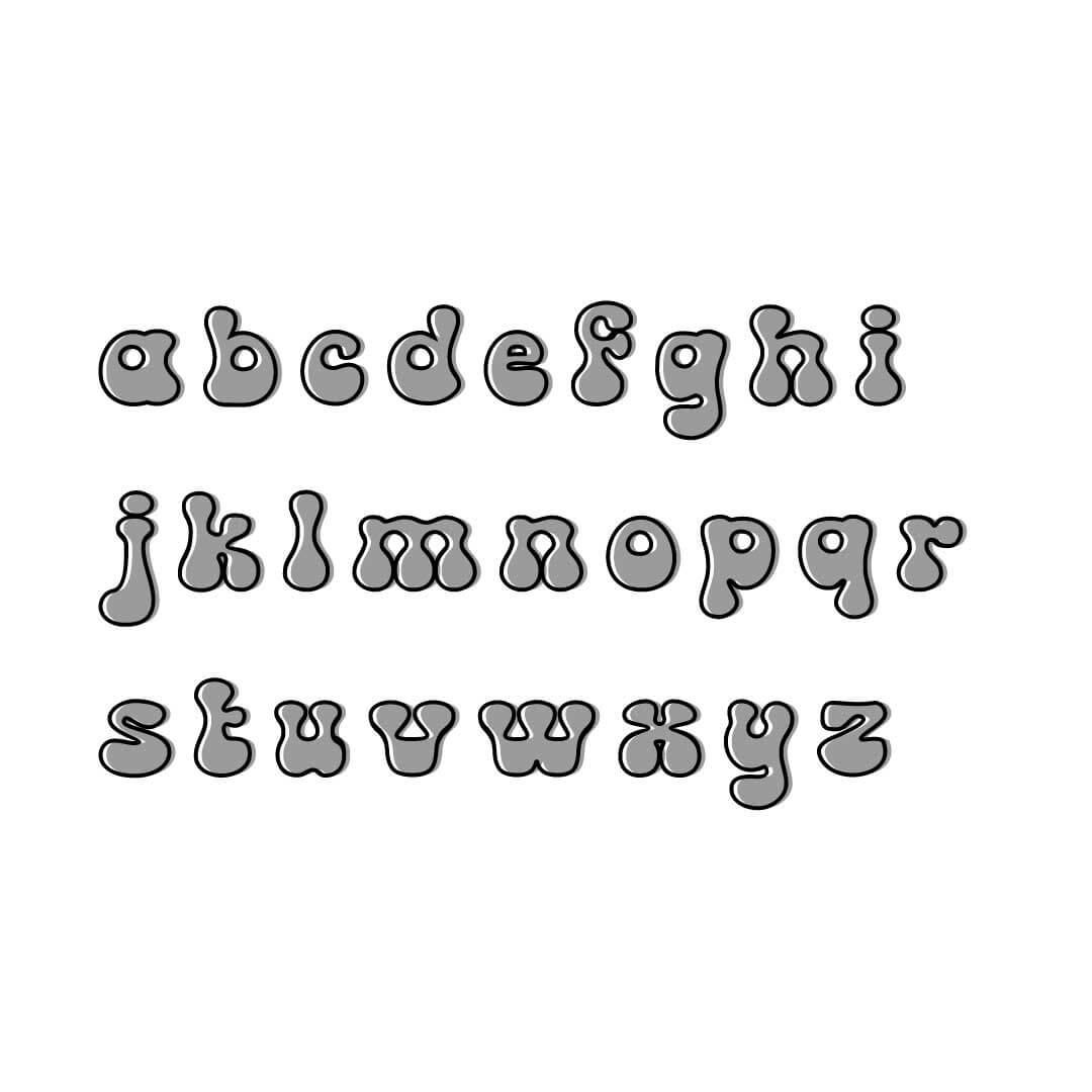 the duck lowercase font