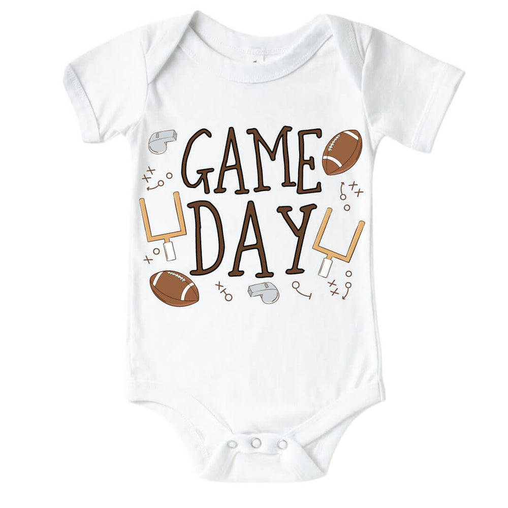 game day football graphic bodysuit 