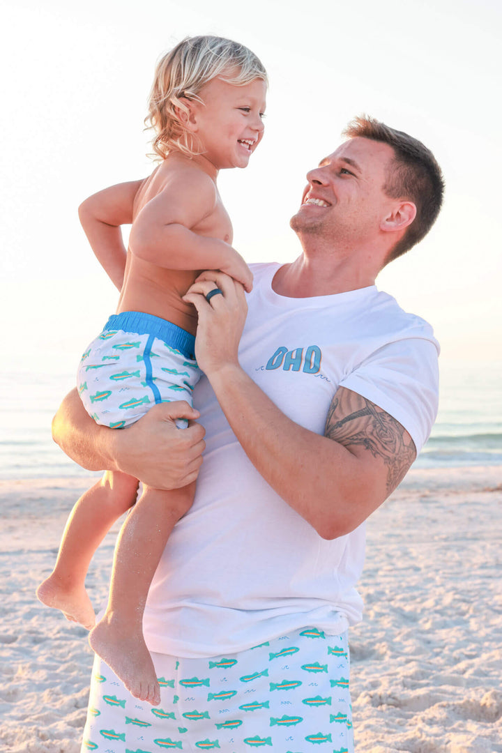 tiny trout dad tee