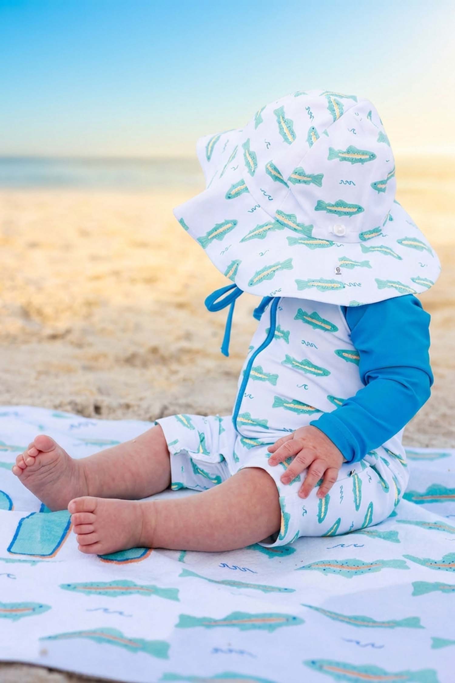 Printed Sun Hat | Tiny Trout