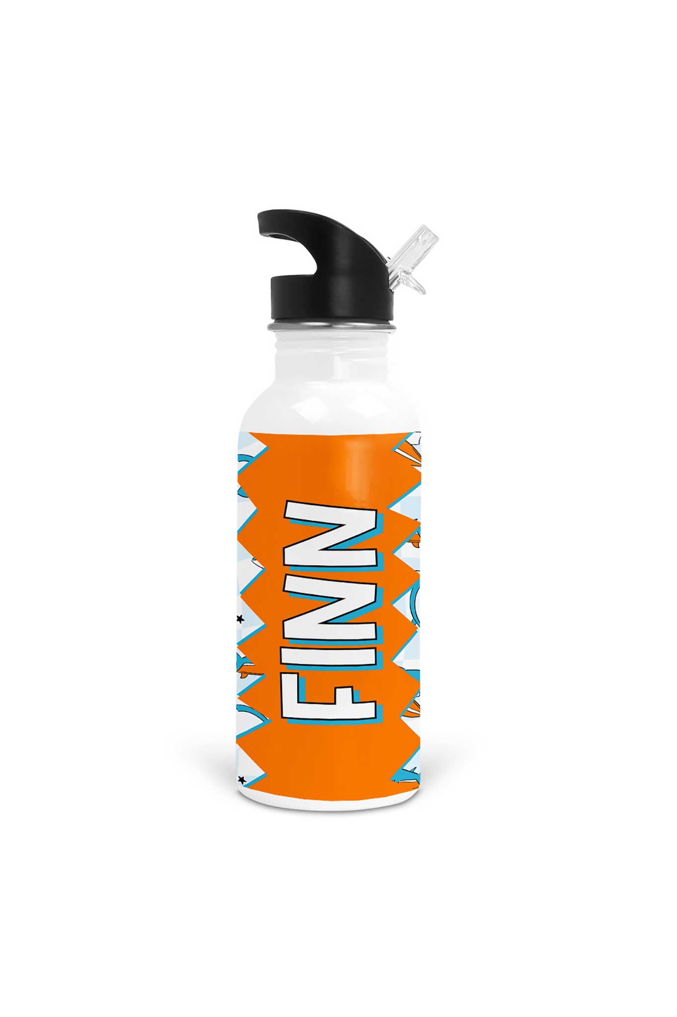 Totally Jawsome Personalized Kids Water Bottle