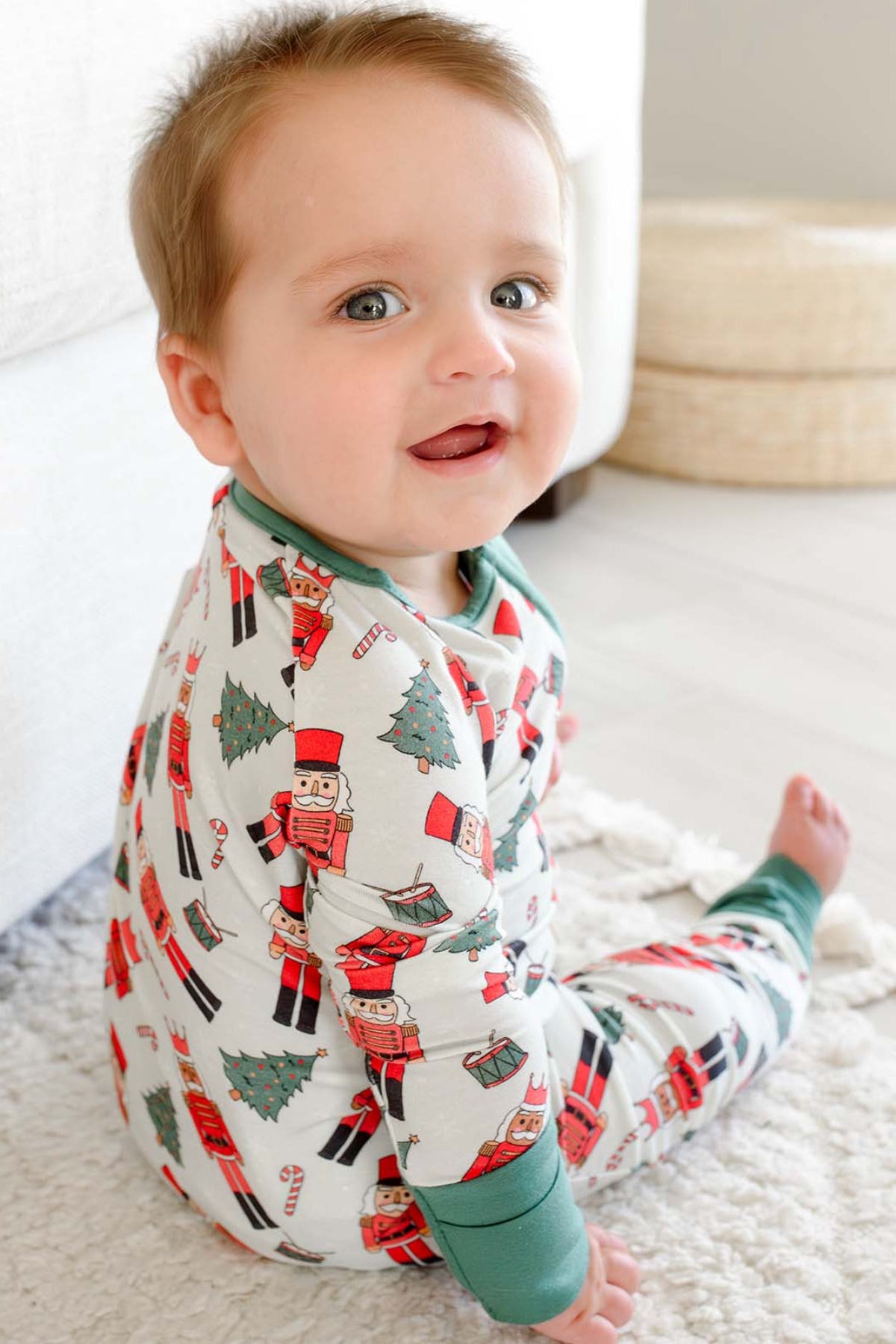 Bamboo Convertible Zipper Romper | Toy Soldier Green
