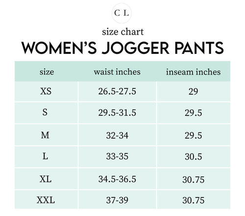 Sizing chart