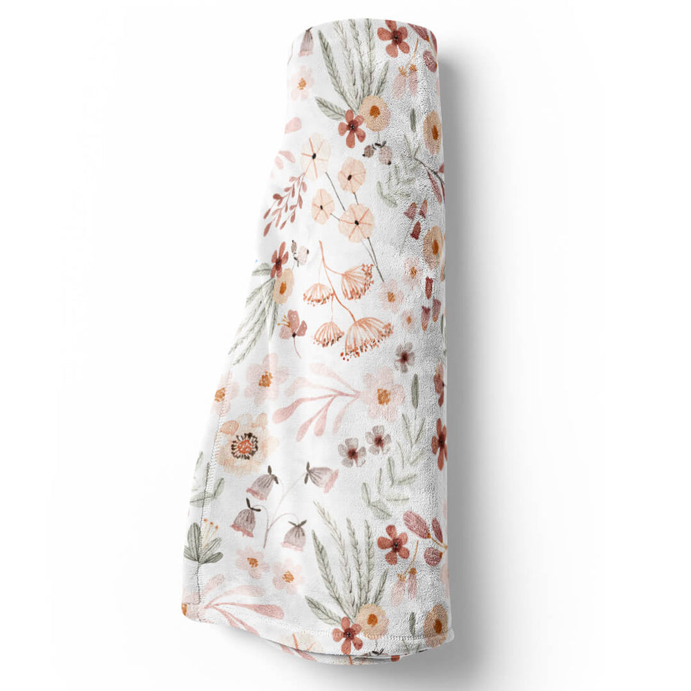 wren's wildflower minky blanket 