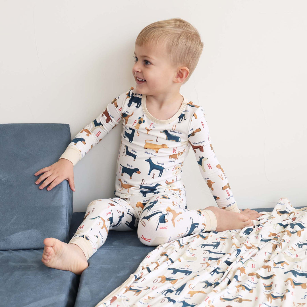 abc paw-ty kids pajama set