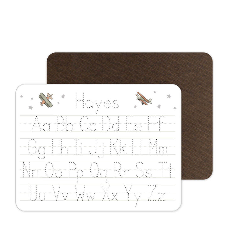 personalized airplane whiteboard for kids 